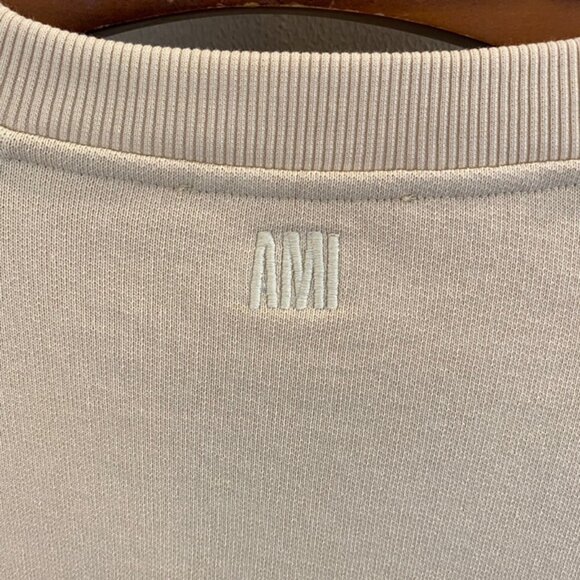 Ami Crew Neck Long Sleeve Sweatshirt - Picture 4 of 8